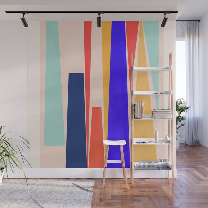 Minimal Geometric Abstraction 100 Wall Mural Gallery Image 1