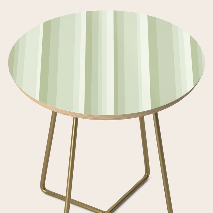 Classic Stripes XXI - Pastel Natural Green Side Table Gallery Image 2