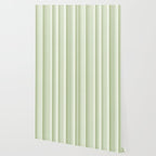 Classic Stripes XXI - Pastel Natural Green Wallpaper Gallery Image 2