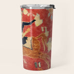 17th Century Isfahan Persian Animal Rug Print Travel Mug Gallery Image 2