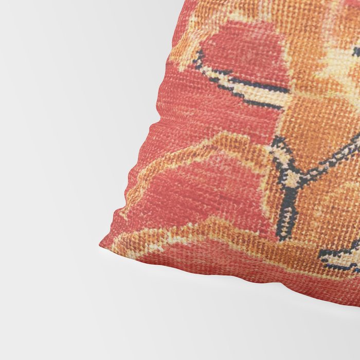 17th Century Isfahan Persian Animal Rug Print Pillow Sham Gallery Image 4