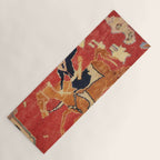 17th Century Isfahan Persian Animal Rug Print Yoga Mat Gallery Image 1