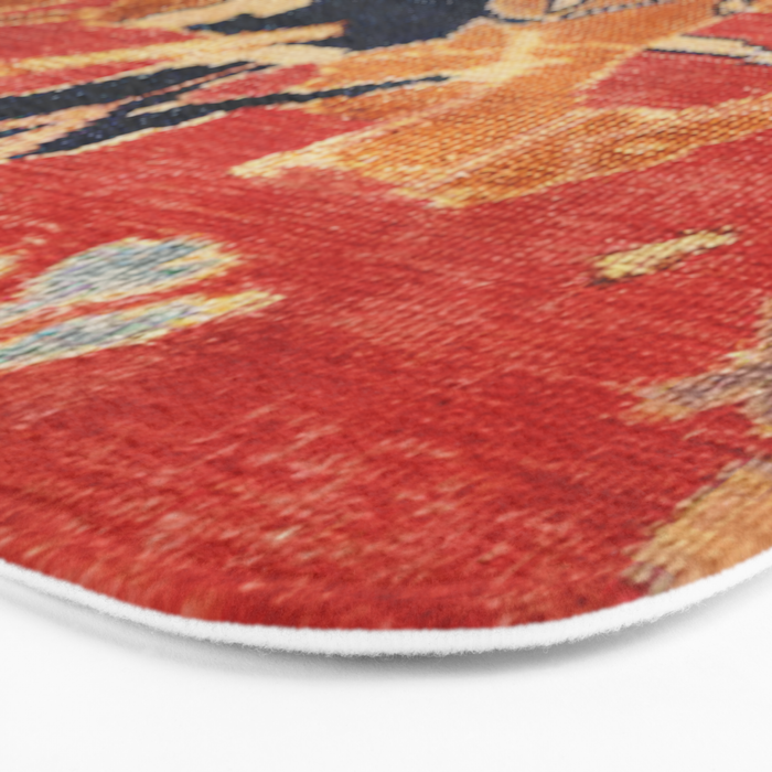 17th Century Isfahan Persian Animal Rug Print Bath Mat Gallery Image 3