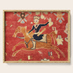 17th Century Isfahan Persian Animal Rug Print Serving Tray Gallery Image 1