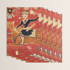 17th Century Isfahan Persian Animal Rug Print Wrapping Paper Gallery Image 3