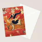 17th Century Isfahan Persian Animal Rug Print Stationery Card Gallery Image 2