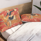17th Century Isfahan Persian Animal Rug Print Pillow Sham Gallery Image 2