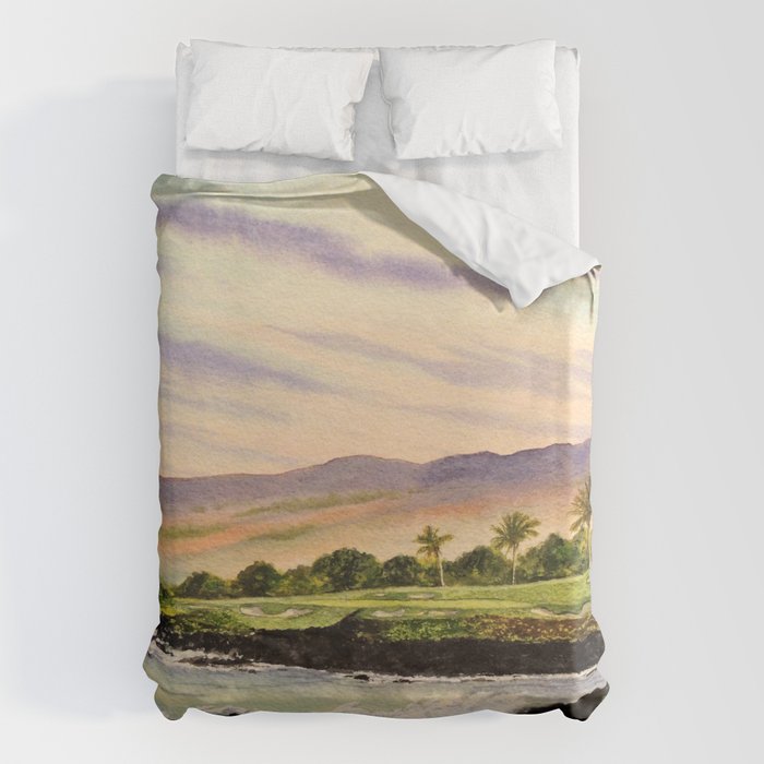 Mauna Kea Golf Course Hawaii Hole 3 Duvet Cover Gallery Image 6