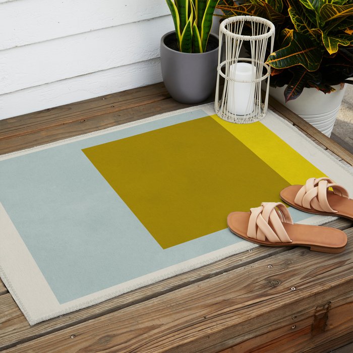 Overlapping colors 2 Outdoor Rug Gallery Image 2