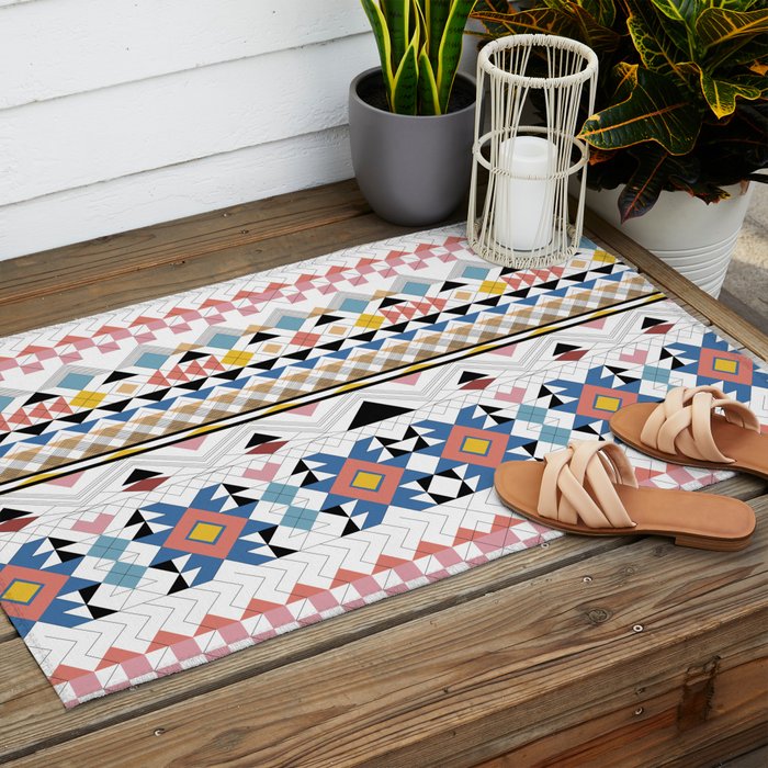 Modern Tribal G Outdoor Rug Gallery Image 2