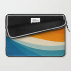 Abstract colorful landscape with wavy sea and sun Laptop Sleeve Gallery Image 2