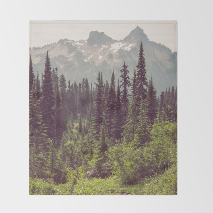 Faraway - Wilderness Nature Photography Throw Blanket Gallery Image 2