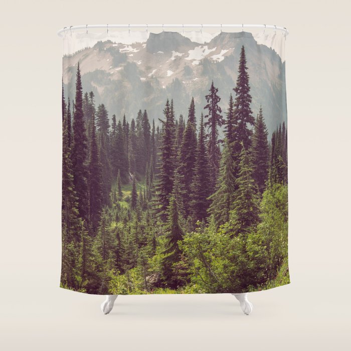 Faraway - Wilderness Nature Photography Shower Curtain Gallery Image 1