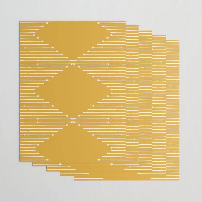 Geo (Yellow) Wrapping Paper Gallery Image 3