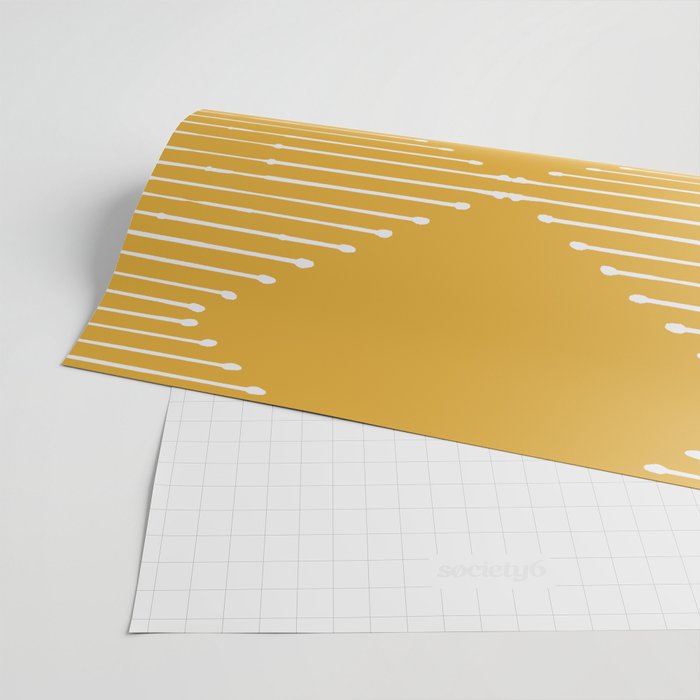 Geo (Yellow) Wrapping Paper Gallery Image 2