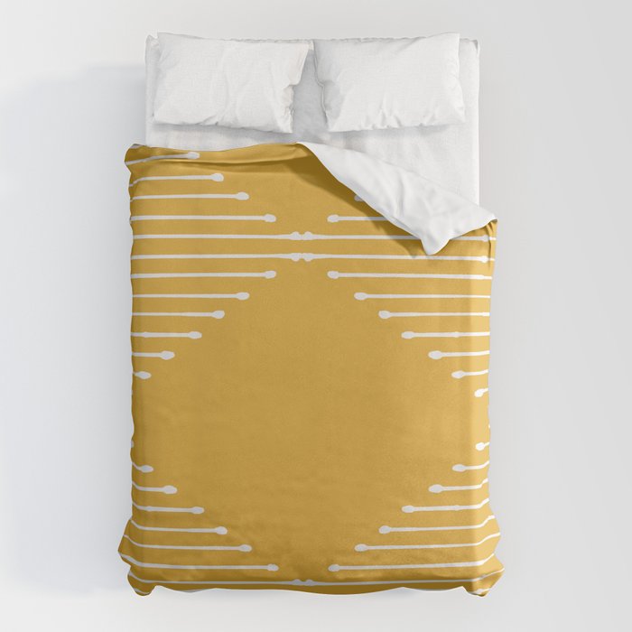 Geo (Yellow) Duvet Cover Gallery Image 6