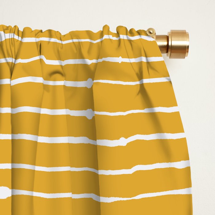 Geo (Yellow) Window Curtain Gallery Image 2