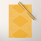 Geo (Yellow) Wrapping Paper Gallery Image 1