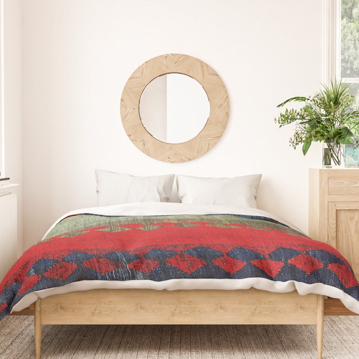 Azeri Shadda  Azerbaijan South Caucasus Plainweave Print Duvet Cover Gallery Image 3