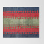 Azeri Shadda  Azerbaijan South Caucasus Plainweave Print Throw Blanket Gallery Image 2