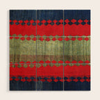 Azeri Shadda  Azerbaijan South Caucasus Plainweave Print Wood Wall Art Gallery Image 1