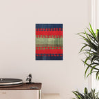 Azeri Shadda  Azerbaijan South Caucasus Plainweave Print Poster Gallery Image 2