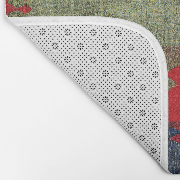 Azeri Shadda  Azerbaijan South Caucasus Plainweave Print Bath Mat Gallery Image 2