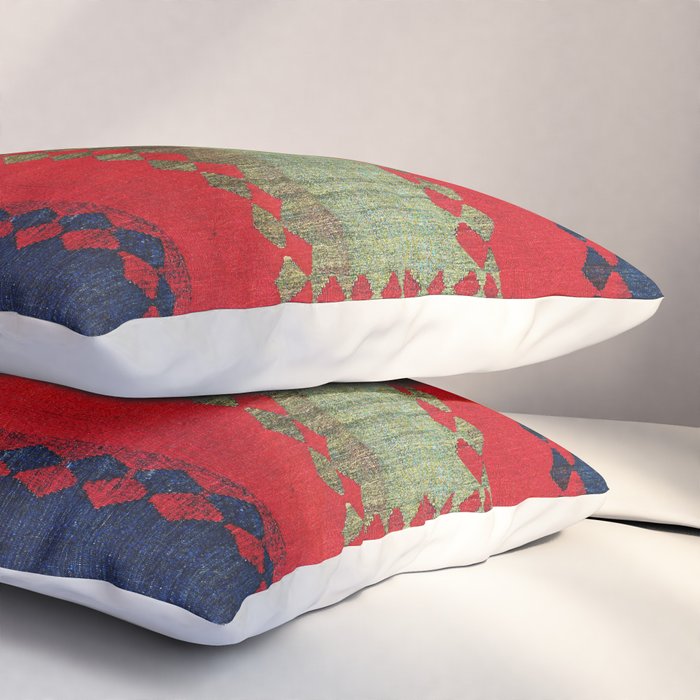 Azeri Shadda  Azerbaijan South Caucasus Plainweave Print Pillow Sham Gallery Image 3