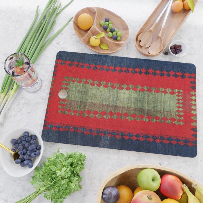 Azeri Shadda  Azerbaijan South Caucasus Plainweave Print Cutting Board Gallery Image 2
