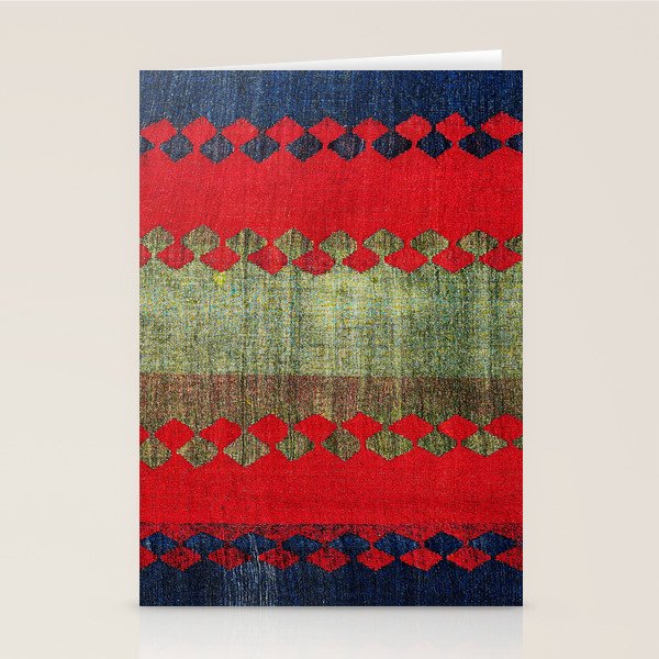 Azeri Shadda  Azerbaijan South Caucasus Plainweave Print Stationery Card Gallery Image 2