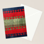Azeri Shadda  Azerbaijan South Caucasus Plainweave Print Stationery Card Gallery Image 2