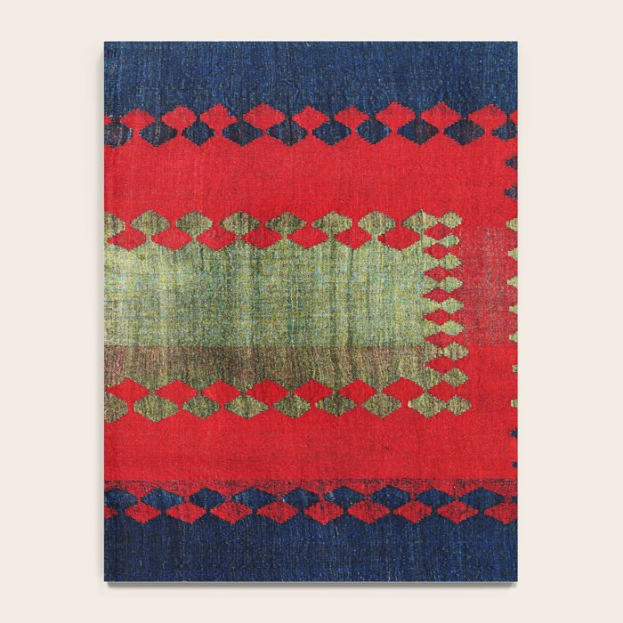 Azeri Shadda  Azerbaijan South Caucasus Plainweave Print Notebook Gallery Image 4