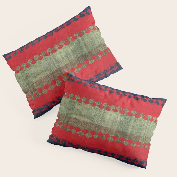 Azeri Shadda  Azerbaijan South Caucasus Plainweave Print Pillow Sham Gallery Image 3
