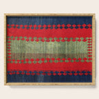 Azeri Shadda  Azerbaijan South Caucasus Plainweave Print Serving Tray Gallery Image 1