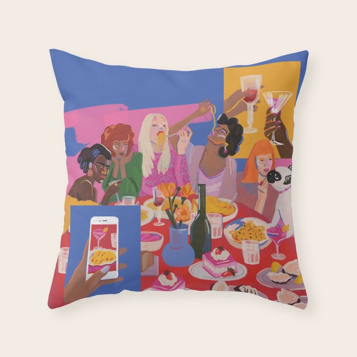 Meal Throw Pillow Gallery Image 1