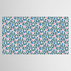 Simple Floral - Blue, Pink and Green Tablecloth Gallery Image 2