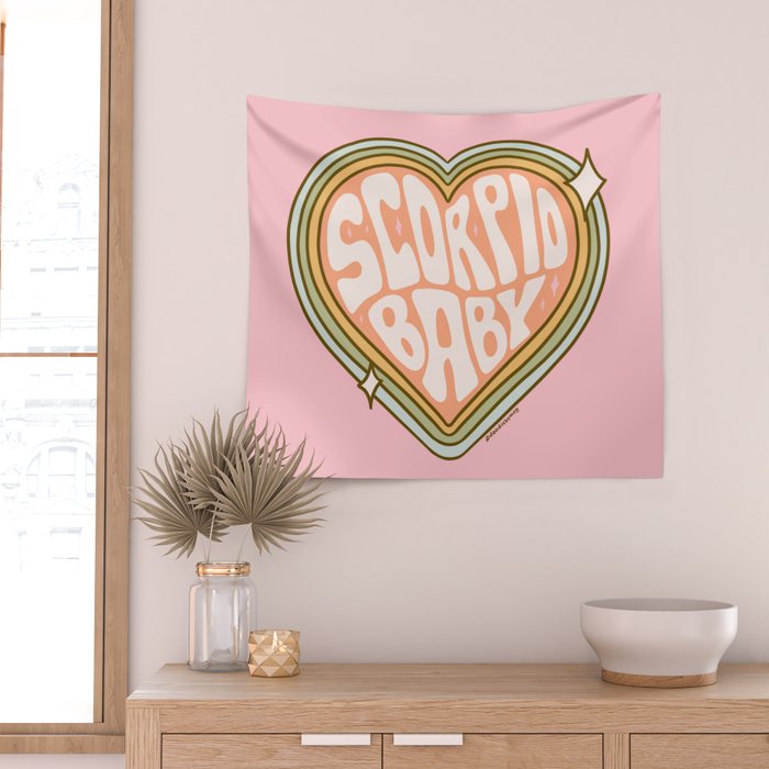 Scorpio Baby Wall Tapestry Gallery Image 2