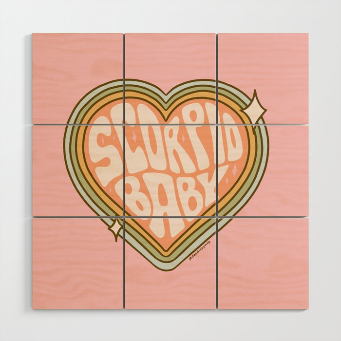 Scorpio Baby Wood Wall Art Gallery Image 1