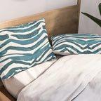 Zebra Print - Teal Palette Pillow Sham Gallery Image 2