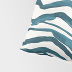Zebra Print - Teal Palette Pillow Sham Gallery Image 4