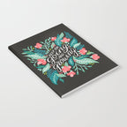 Keep on Going & Growing â Pink on Charcoal Notebook Gallery Image 2