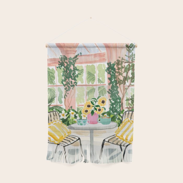 Botanical Cafe Art Print Wall Hanging Gallery Image 1