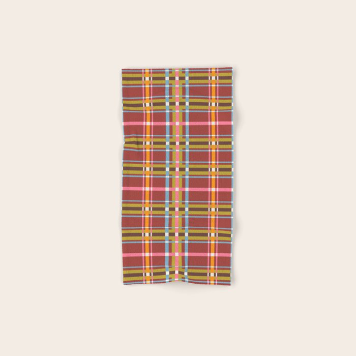 Autumn Tartan Charm Bath Towel Gallery Image 1