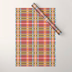 Autumn Tartan Charm Wrapping Paper Gallery Image 1