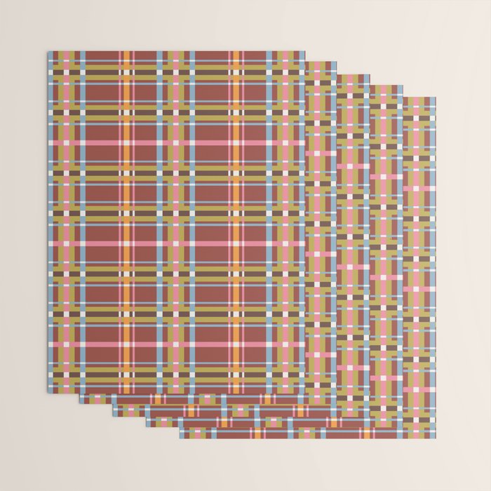 Autumn Tartan Charm Wrapping Paper Gallery Image 3