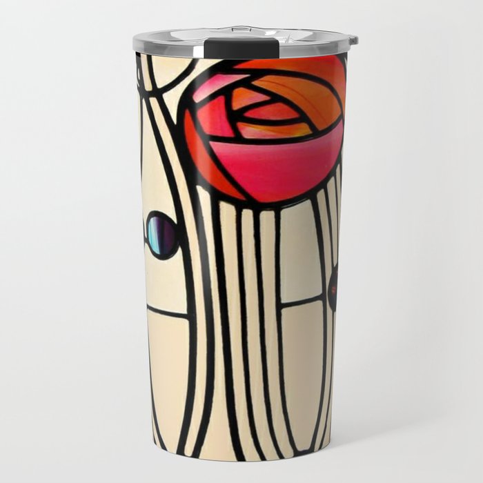 Charles Rennie Mackintosh window Travel Mug Gallery Image 1