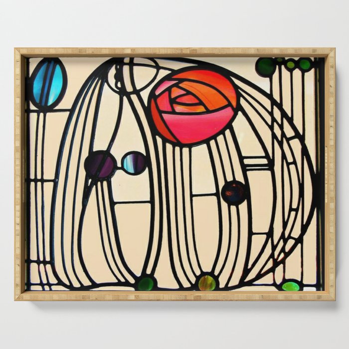 Charles Rennie Mackintosh window Serving Tray Gallery Image 1