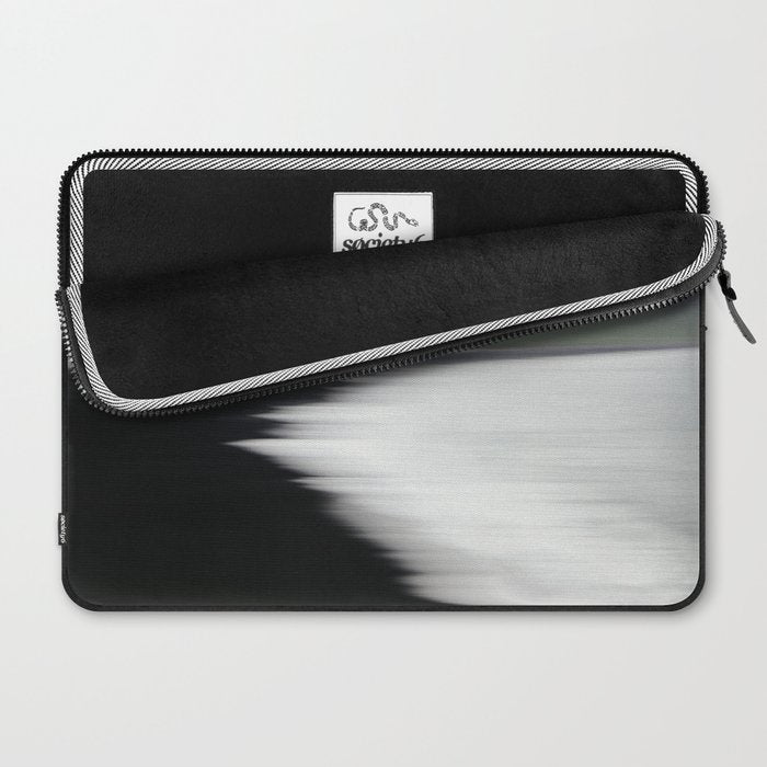 Ocean Waves in Iceland - Abstract Landscape Photography Laptop Sleeve Gallery Image 2