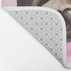 Pug with Pink Bubble Gum Bath Mat Gallery Image 2