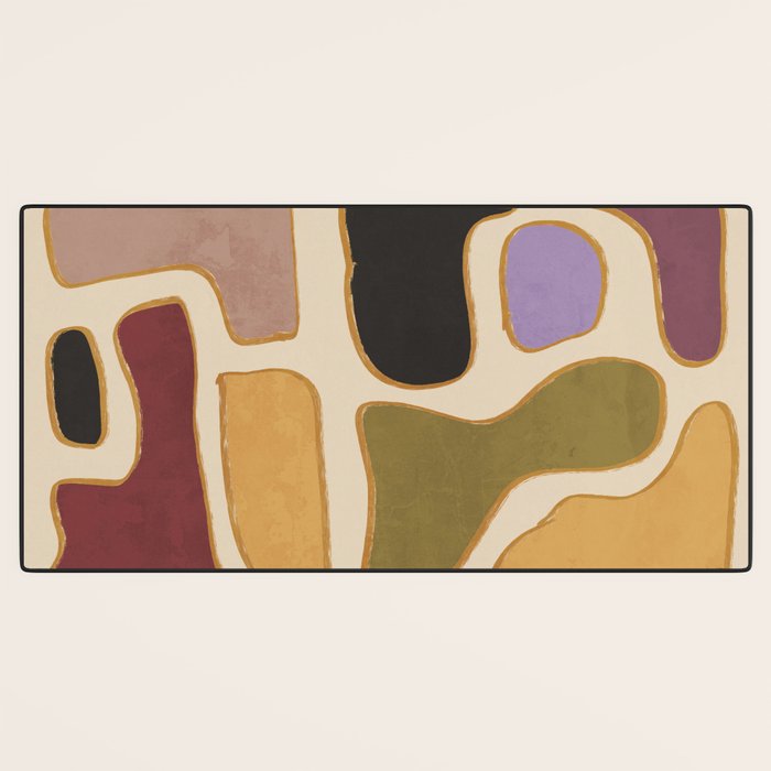 Modern Abstract Minimal Shapes 123 Desk Mat Gallery Image 3